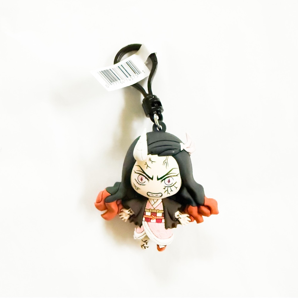 Monogram Anime Demon Slayer Nezuko Demon Form Bag Clip Keychain